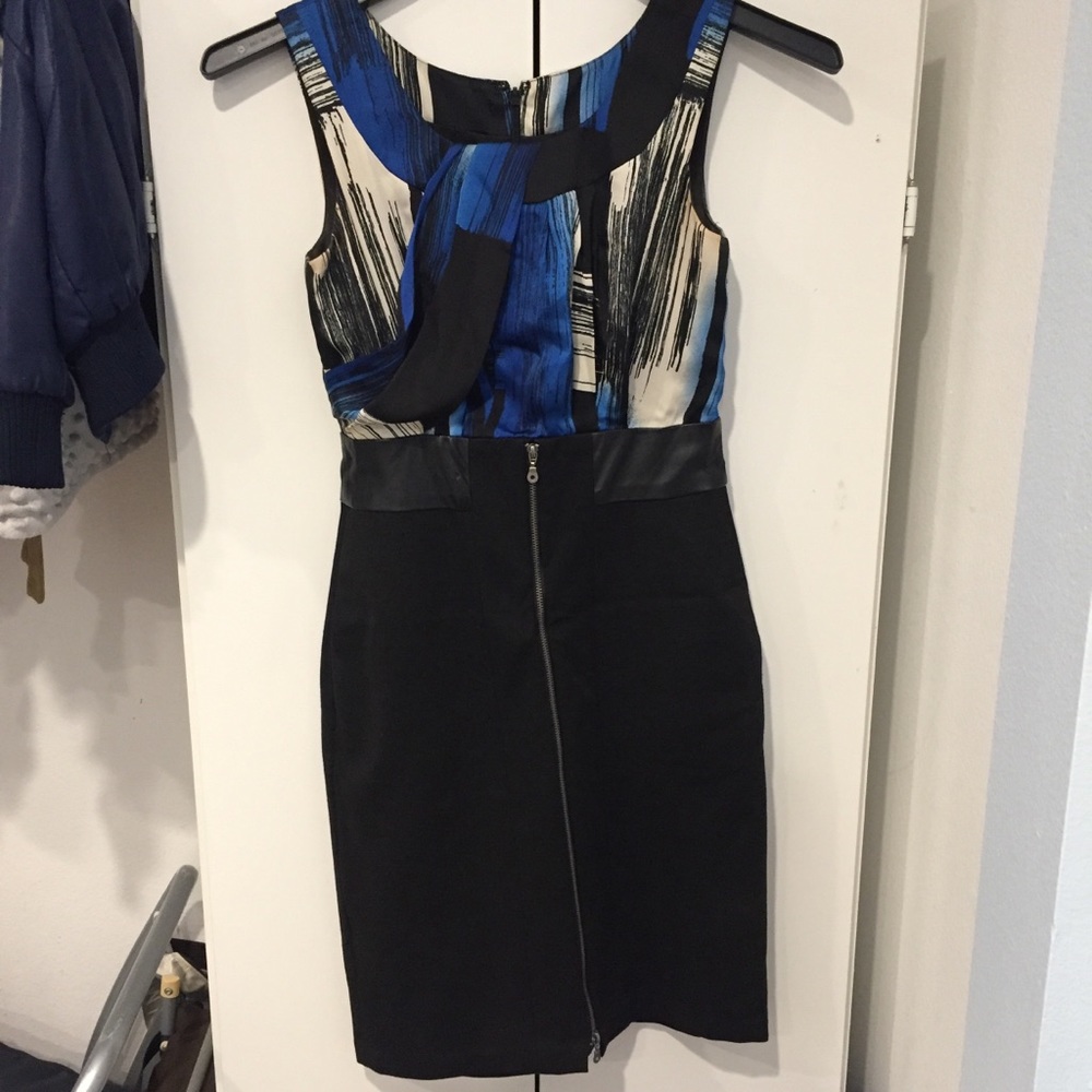 Stunning blue and black dress